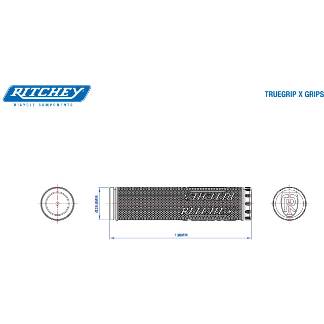 Ritchey Poign&eacute;es de guidon Comp True Grip XC