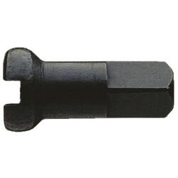 Nippel Alu 12mm schwarz 2.0mm 100 Stk.