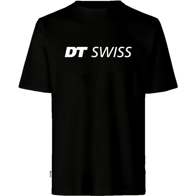 DT Swiss Kurzarm T-Shirt Herren Classic Logo Schwarz