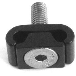 Kabelführung am Unterrohr Alu Set für zwei Kabel 4mm auf Öse Sack 3Stk inkl M5x2