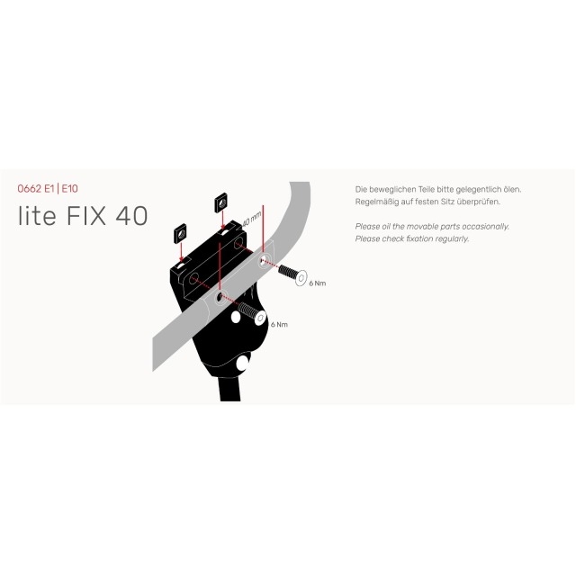 Hebie B&eacute;quille lat&eacute;rale Fix 40 lite