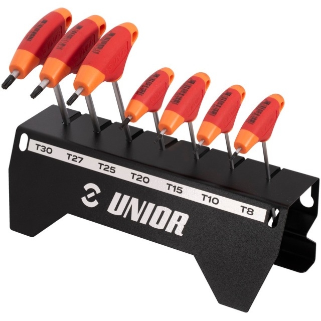 Unior Stiftschl&uuml;ssel Set mit TX-Profil und T-Griff 7-Teilig