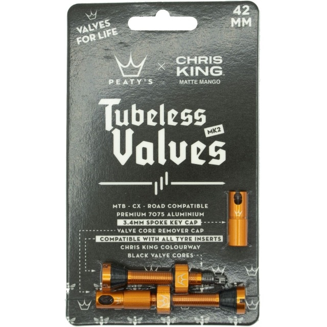 Peaty's Valve tubeless Chris King MKII Mango