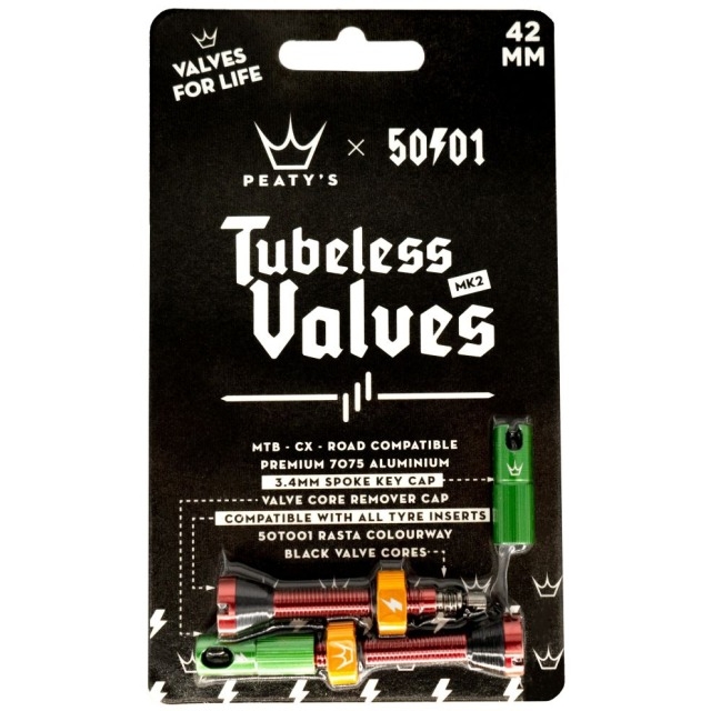 Peaty's Valve tubeless Chris King MKII Rasta