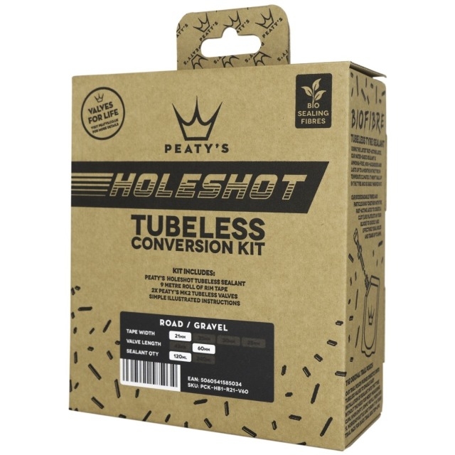 Peaty's Kit de conversion pour pneus Holeshot Tubeless